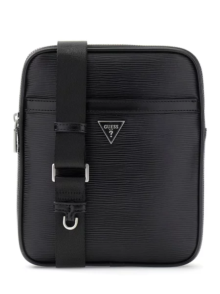 Geantă crossbody Guess din piele negru