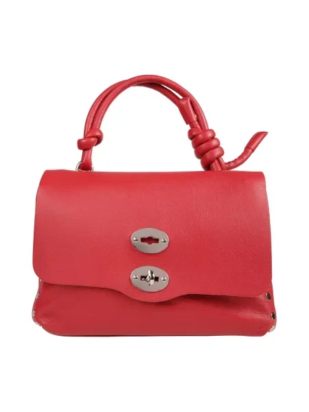 Torebka skórzana Zanellato czerwona