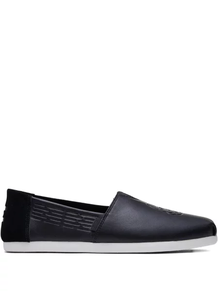 Кожени лоуфъри Toms черно