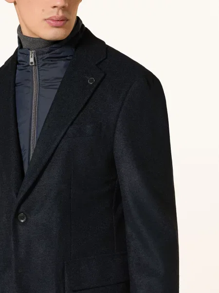 Baldessarini Sako Slim Fit S Odnímatelným Límcem tmavě modrá