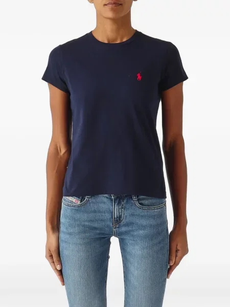 Tricou polo Polo Ralph Lauren cu broderie albastru