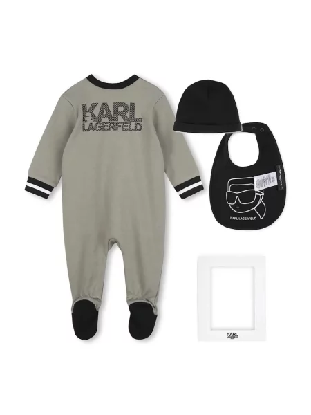 Karl Lagerfeld kombinezon za bebe od pamuka zelena