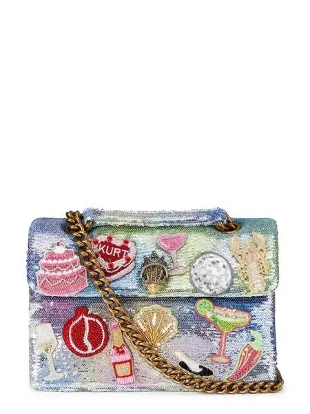 Kurt Geiger London torebka Kensington srebrna