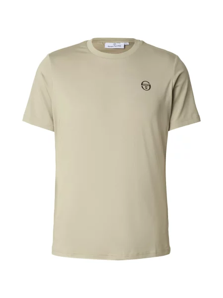 Sergio Tacchini Tričko Pelle šedobéžová černá