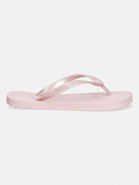 Calvin Klein šľapky dámske FLIP FLOP TPU METALLIC ružová
