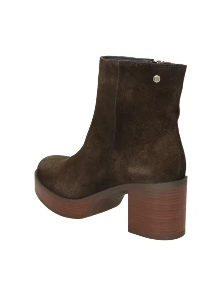 Buty do kostki Fluchos skórzane brązowe