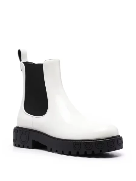 Cizme scurte Ferragamo alb