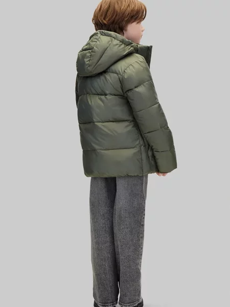 Calvin Klein Jeans капитонирано яке за деца зелено