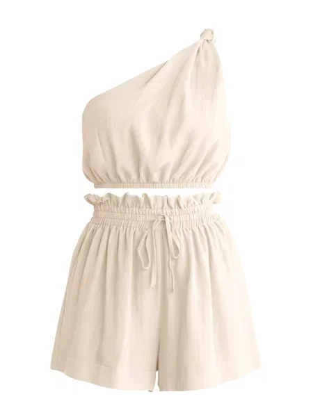 Imily Bela Costum cu pantaloni ecru