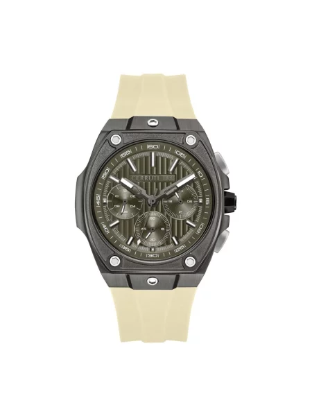 CERRUTI Analogové hodinky Chronograph Cavedago' béžová