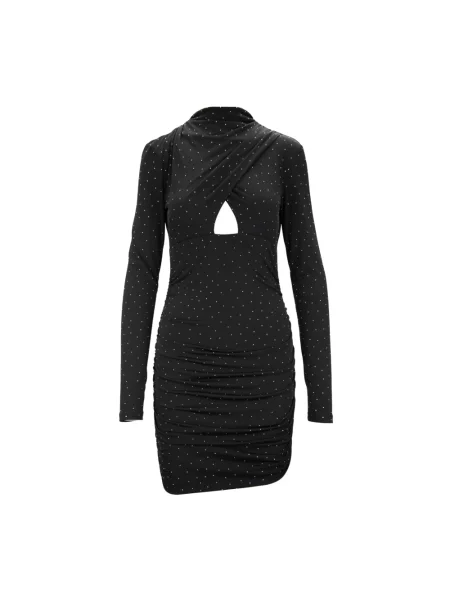 Sukienka Aniye By z wysokim kołnierzem czarna
