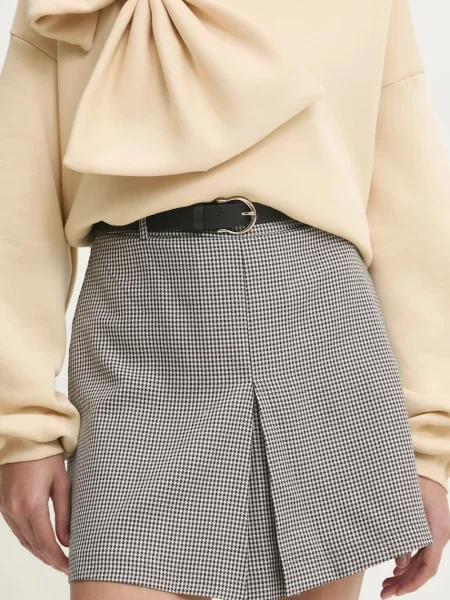 Answear Lab spódnica mini prosta szary