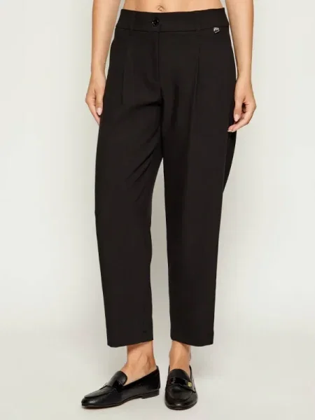 Marc Cain Pantaloni | Relaxed fit negru