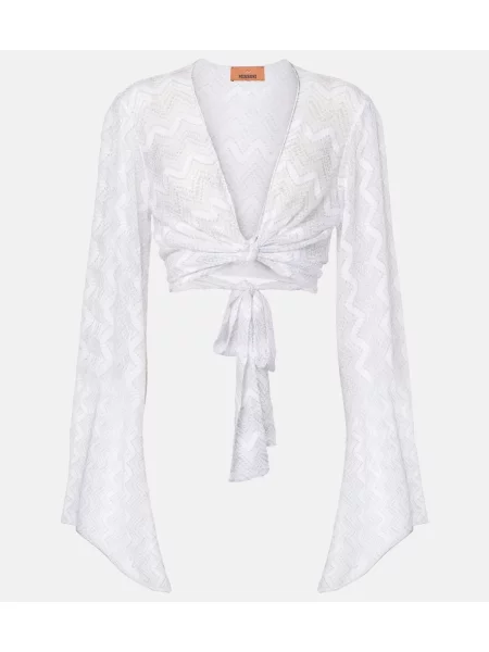 Cropp bluză Missoni alb