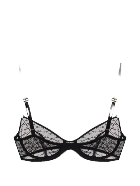 Сутиен Elisabetta Franchi от тюл черно