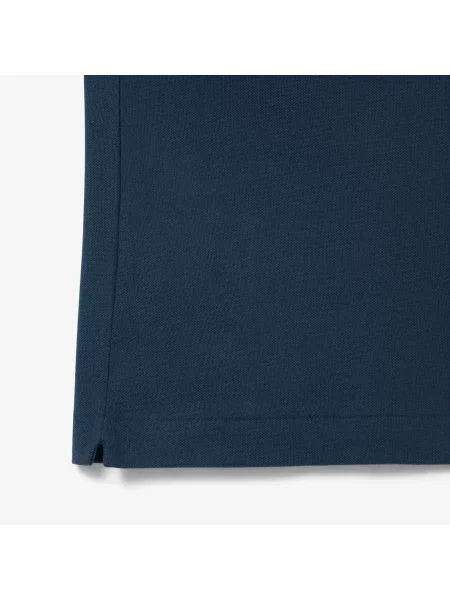 Lacoste Koszulka Polo Classic Fit Original Piqué niebieska