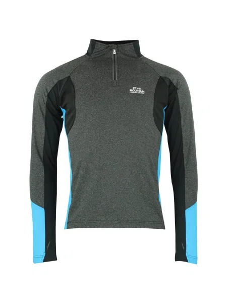 Tricou mânecă lungă Peak Mountain negru