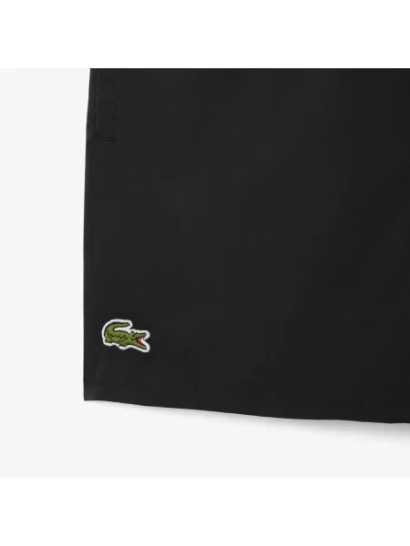 Lacoste Szorty Kąpielowe Z Lekkiego Materiału Z Technologią Quick Dry czarne