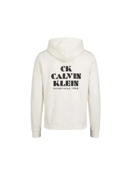 Calvin Klein Jeans Mikina čierna / ako vlna biela