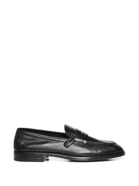 Pantofi loafer Galliano din piele negru