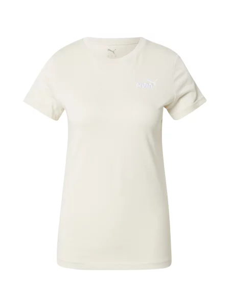 PUMA Tricou funcțional ESS Small No. 1 / natural alb