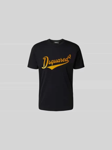T-shirt z nadrukiem z logo Dsquared2 czarna