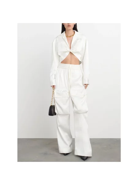 Koszula Off-white o skróconej długości biała