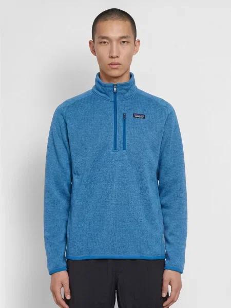 Patagonia Fleecový Svetr Troyer Better Sweater™ tmavě modrá