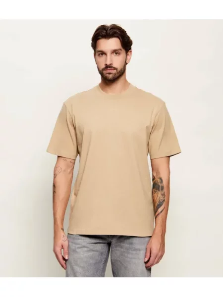 HUGO Tricou Dapolino | Relaxed fit bej