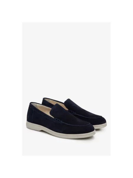 Лофери замшеві темно-сині Estro сині