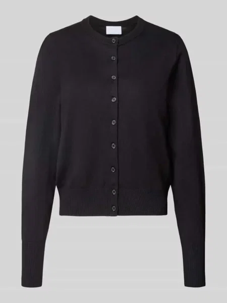 Kardigan o kroju regular fit z dekoracyjnymi przy rękawach Jake*s Collection czarny