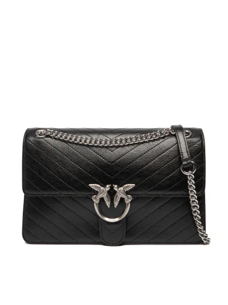 PINKO Geantă Love One Light Classic AI PLTT negru