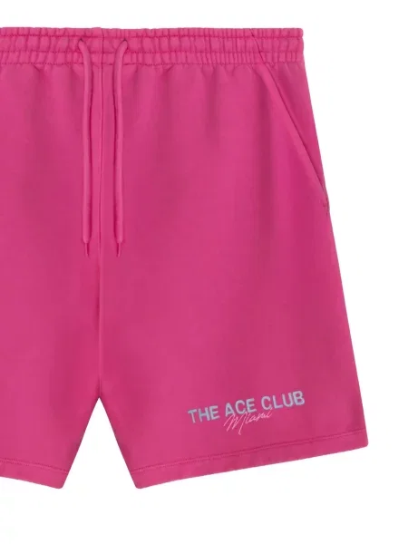 Pantaloni scurți The Ace Club cu cordon roz