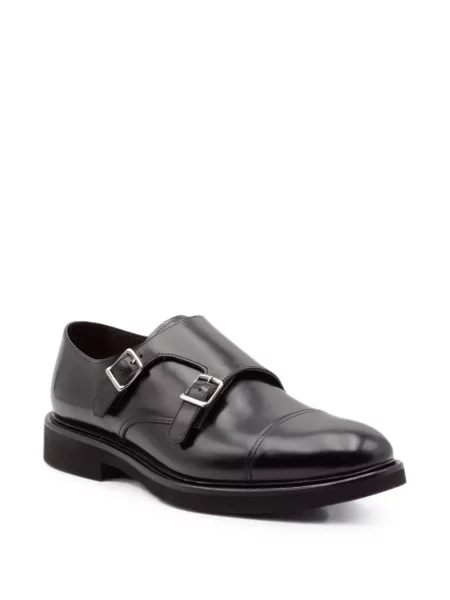 Pantofi Doucal's din piele cu cataramă negru