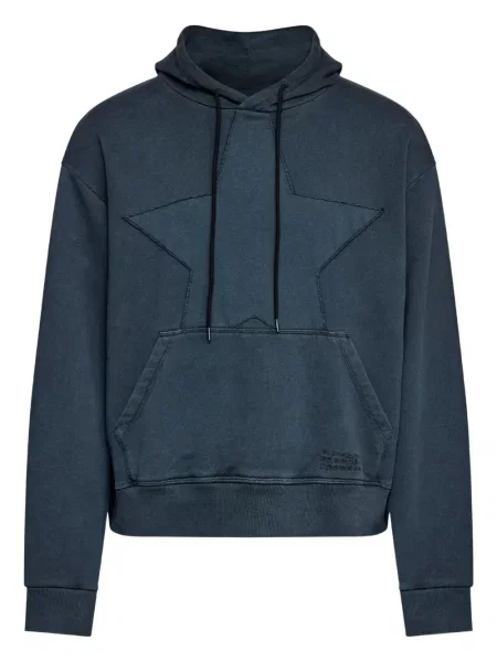 Hanorac cu glugă Mm6 Maison Margiela cu broderie albastru