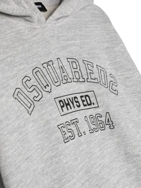 Bluza z kapturem dziecięca Dsquared2 szara