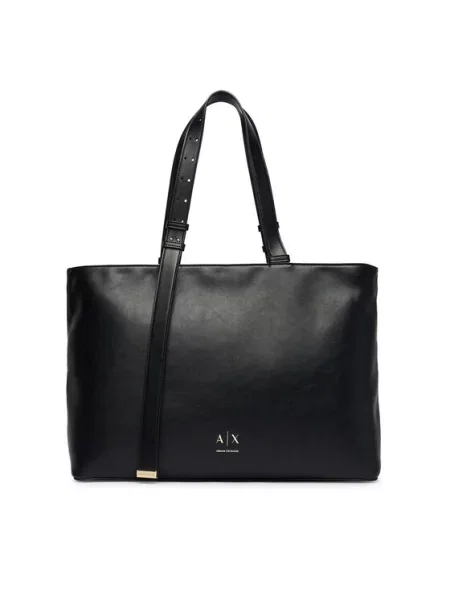 Armani Exchange shopper torba za žene od imitacije kože crna