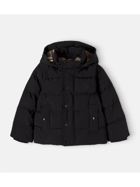 Gyerek pehelydzseki Burberry fekete