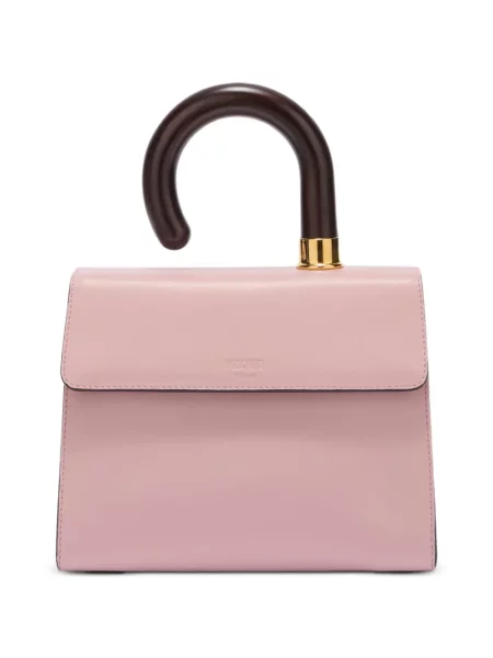 Geantă shopper Moschino din piele roz