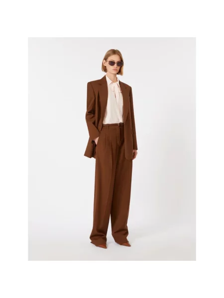 Marynarka Max Mara Studio wełniana brązowa