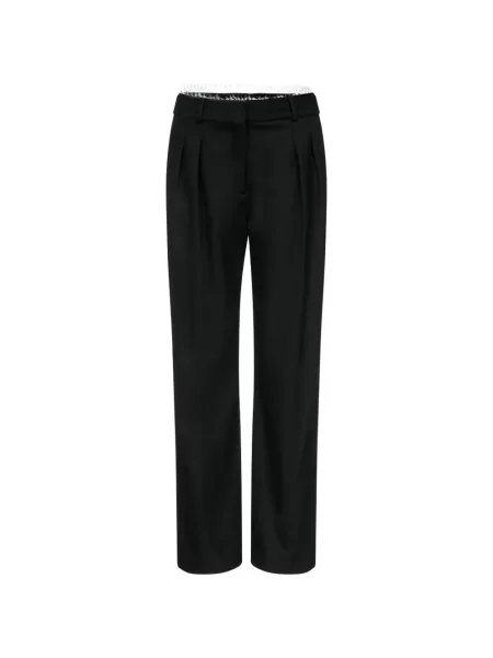 Pantaloni Loulou De Saison din dantelă negru