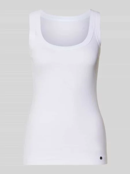 Top Marc Cain w paski biały
