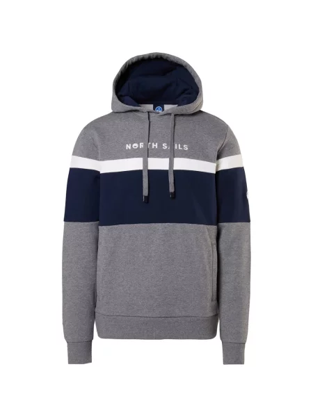 Bluza z kapturem North Sails z kapturem szara