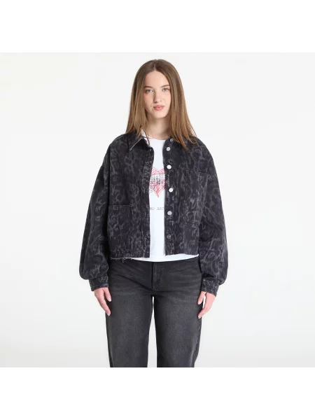 Kurtka AllSaints Nicky Denim Shacket Leppo Black L czarna