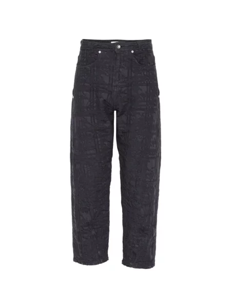 Pantaloni Henrik Vibskov din jacard negru