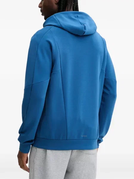 Csíkos tornaterem rövidnadrág Adidas nyomtatás kék