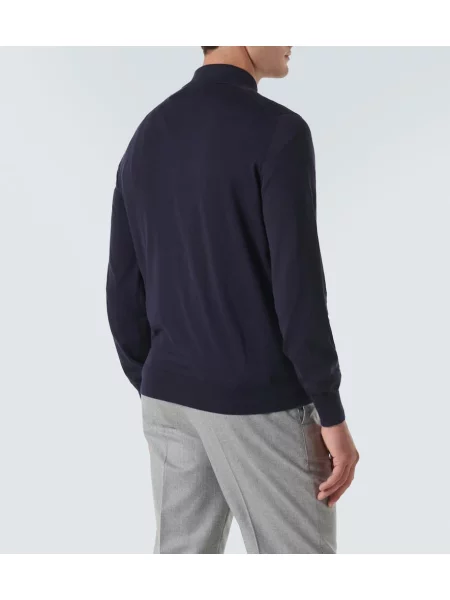 Pulover Brunello Cucinelli albastru