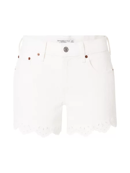 Abercrombie & Fitch Jeans CLASSIC denim alb