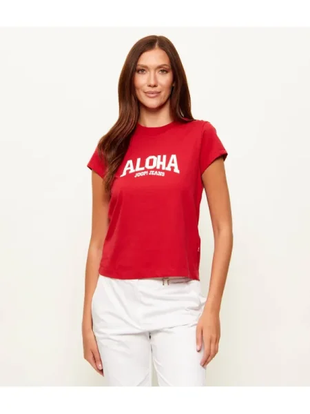 JOOP! Jeans Tricou Toyah / alb roșu
