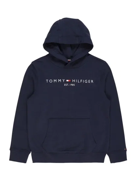 TOMMY HILFIGER Mikina námořnická modř / světle červená bílá